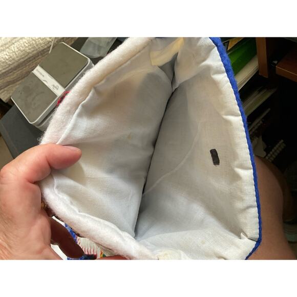 Snowman Family Christmas Holiday Stocking Applique 3D Blue - Picture 5 of 6